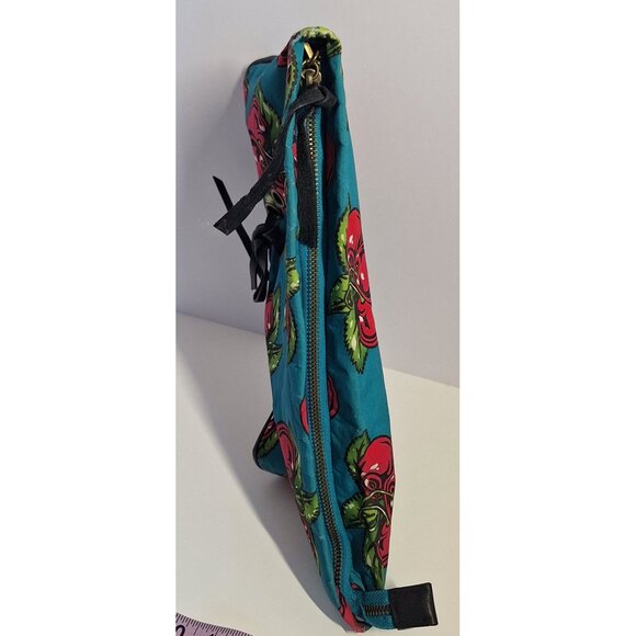 Betseyville Betsey Johnson Cherry HandBag Purse Chain & Leather Strap Turquoise - Picture 9 of 9